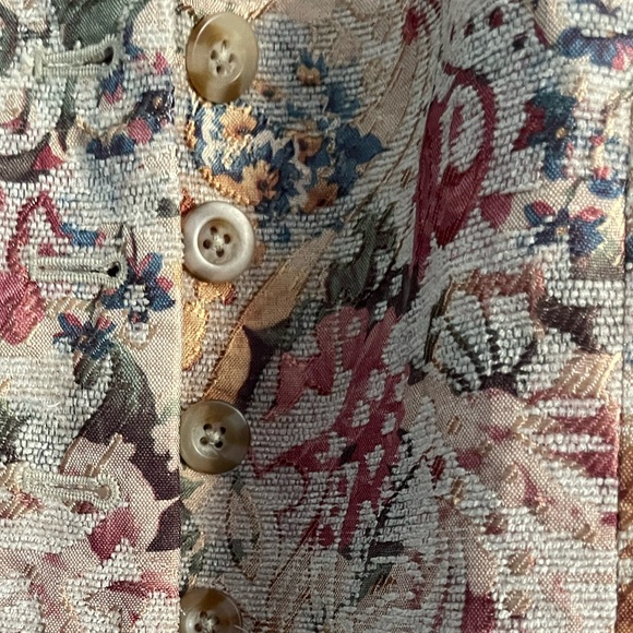 Coldwater Creek Jacquard Cropped Jacket Blazer - Picture 4 of 6